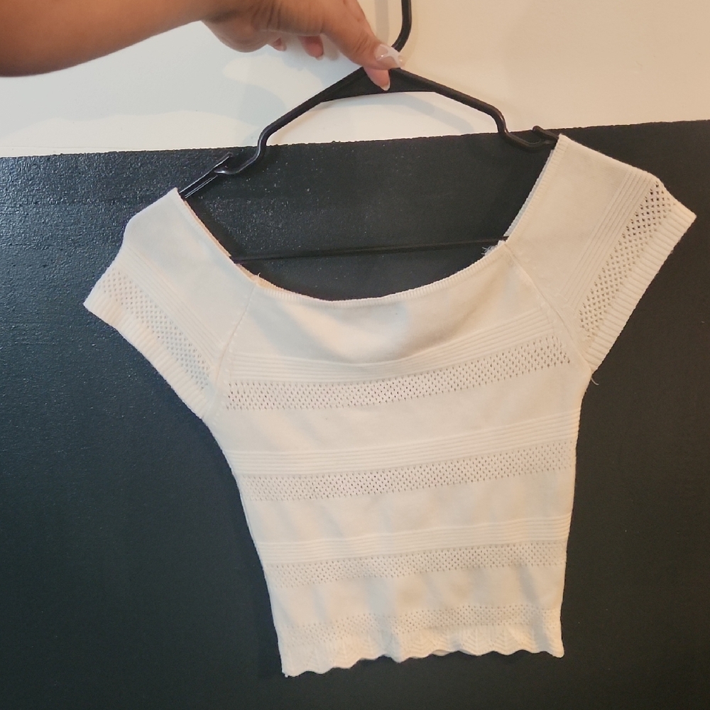 SOLD 10 For $30 ✨️Charlotte Russe Cream Knit Blouse